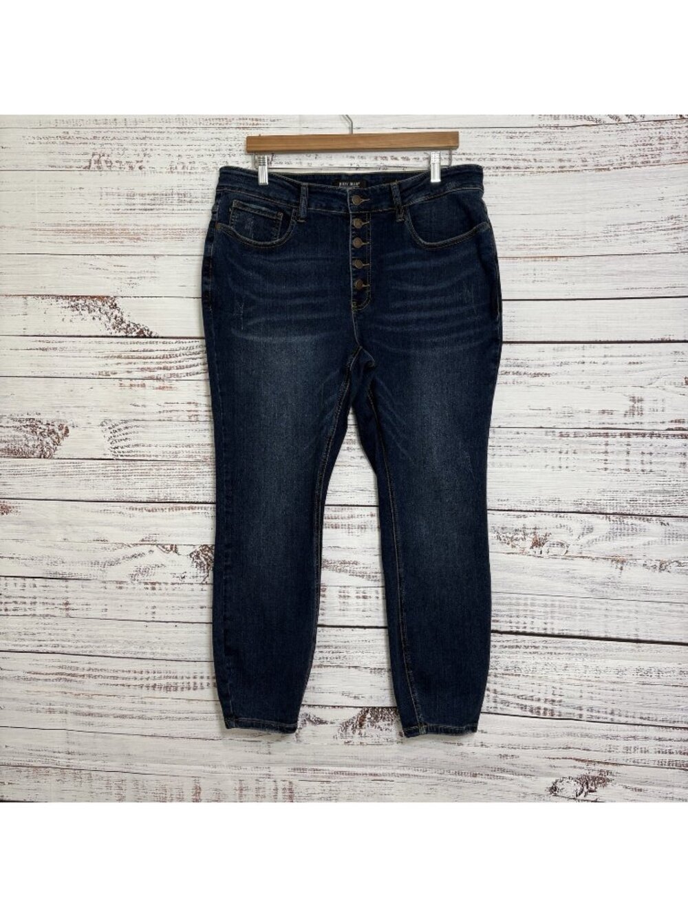 Judy Blue Button Fly High Rise Skinny Fit Jeans